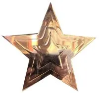 Звезда на памятник ø 150 (518234) монтаж обелиск - стела мм. пустотелая  в Красноармейске