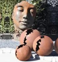 Кортен 3 шара — парк декор (518952) ∅ 950 750 450 мм. Красноармейск