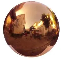 Шар полированный из меди (198300) монтаж - сфера арт-объект ø 1000 мм. пустотелая  в Красноармейске