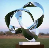 Кольца из нержавеющей стали скульптура (518288) производство арт-объект  в Красноармейске