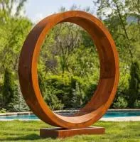 Кортеновская сталь скульптура кольцо (518267) монтаж арт-объект  в Красноармейске