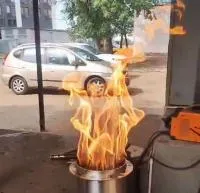 Горелка газовая ГВД 379 10 89 00 ПС (518307) монтаж вечный огонь ø 154 мм. ветроустойчивая  в Красноармейске