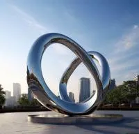 Кольца из нержавеющей стали скульптура (518263) поставка арт-объект  в Красноармейске