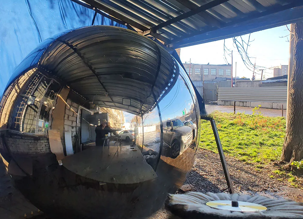 Зеркальный шар из нержавеющей стали - диаметр 2 метра Красноармейск